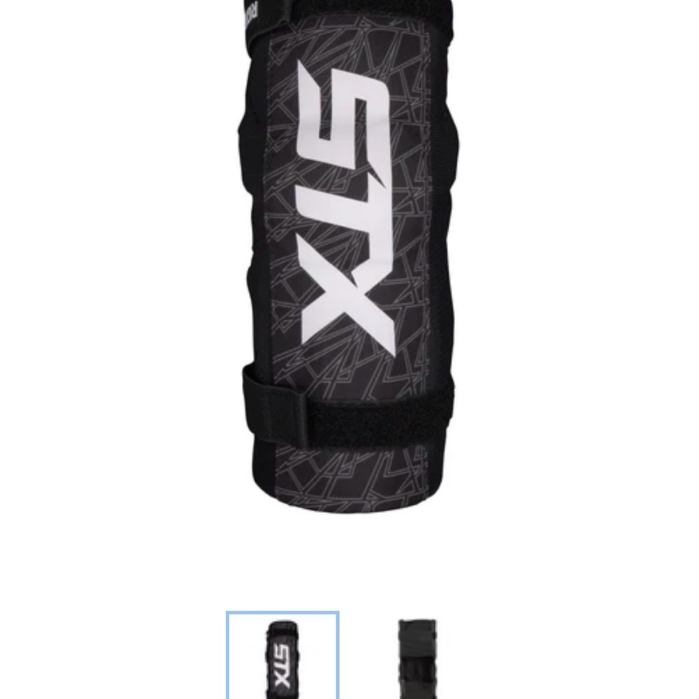 STX Black Kids Lacrosse Arm Pad - Protective Youth Shield
